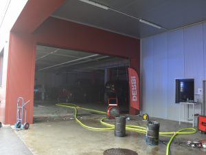 Brand in KFZ-Werkstatt und Brandverdacht Bad-Säckingen-Straße