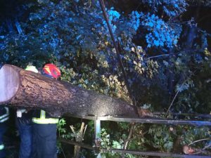 Starkes Unwetter im Abschnitt Purkersdorf