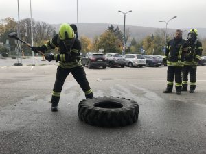 Belastungstest für Atemschutzgeräteträger