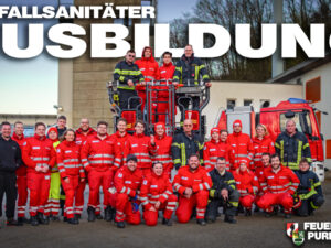 Ausbildungsnachmittag der Feuerwehr Purkersdorf für Notfallsanitäter